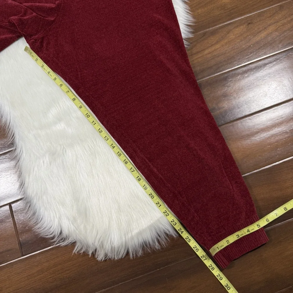 Tommy Bahama Women's Size XL Sangria Red Sea‎ Light Sweater Jogger Pants